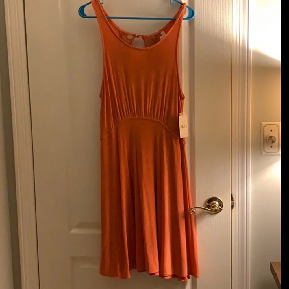 Free People Laced Open Back Dress NWT